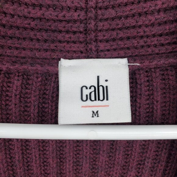 Cabi Regal Mulberry Long Sleeved Draped Duster Cardigan Sweater Medium Lagenlook - Picture 4 of 10